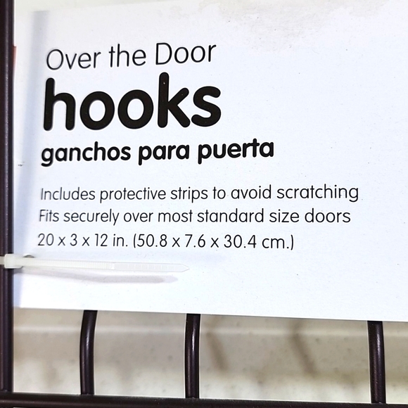 Over the Door Hooks, Metal New with tags - Picture 3 of 7